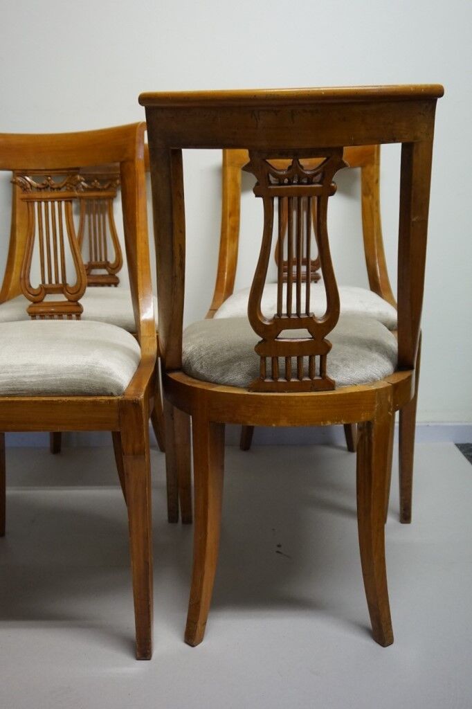 Lot de 4 chaises empire