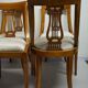 Lot de 4 chaises empire