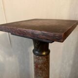 Red griotte marble column with brass insert - Napoleon III