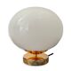 White opaline table lamp electrified to nine