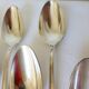 10 silver-plated metal soup spoons, hallmarked 2106225