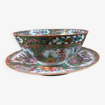 Bowl cup with Chinese plate 1960