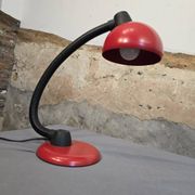Red designer desk lamp for Hustadt, by Klaus Hempel. 1970s