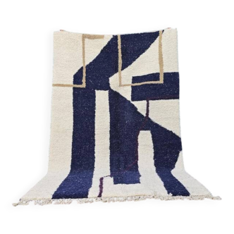 Tapis beni ouarain traditionnel fait main
