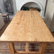 Large farmhouse table in solid ash