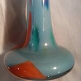 Ancien vase en pâte de verre soufflé bouche de la verrerie de clairey (88)