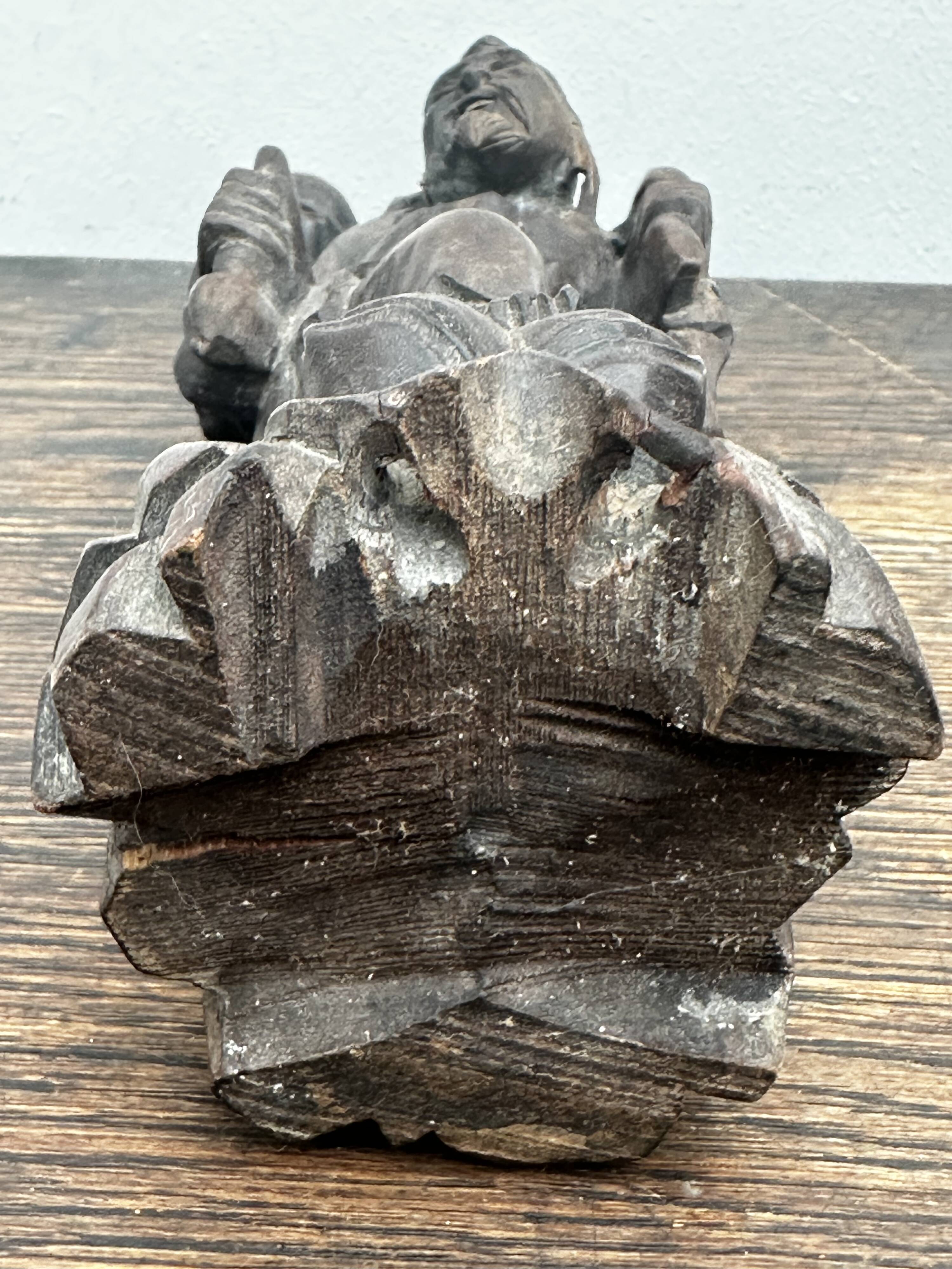 Carved wooden sculpture "Chinese peasant", early 20th century.