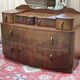 English hairdresser Art Deco walnut