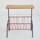 Side table / Scoubidou magazine rack 1950 vintage
