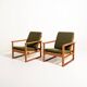 Pair of “Medestolen” armchairs by Børge Mogensen for Fredericia, 1956-57