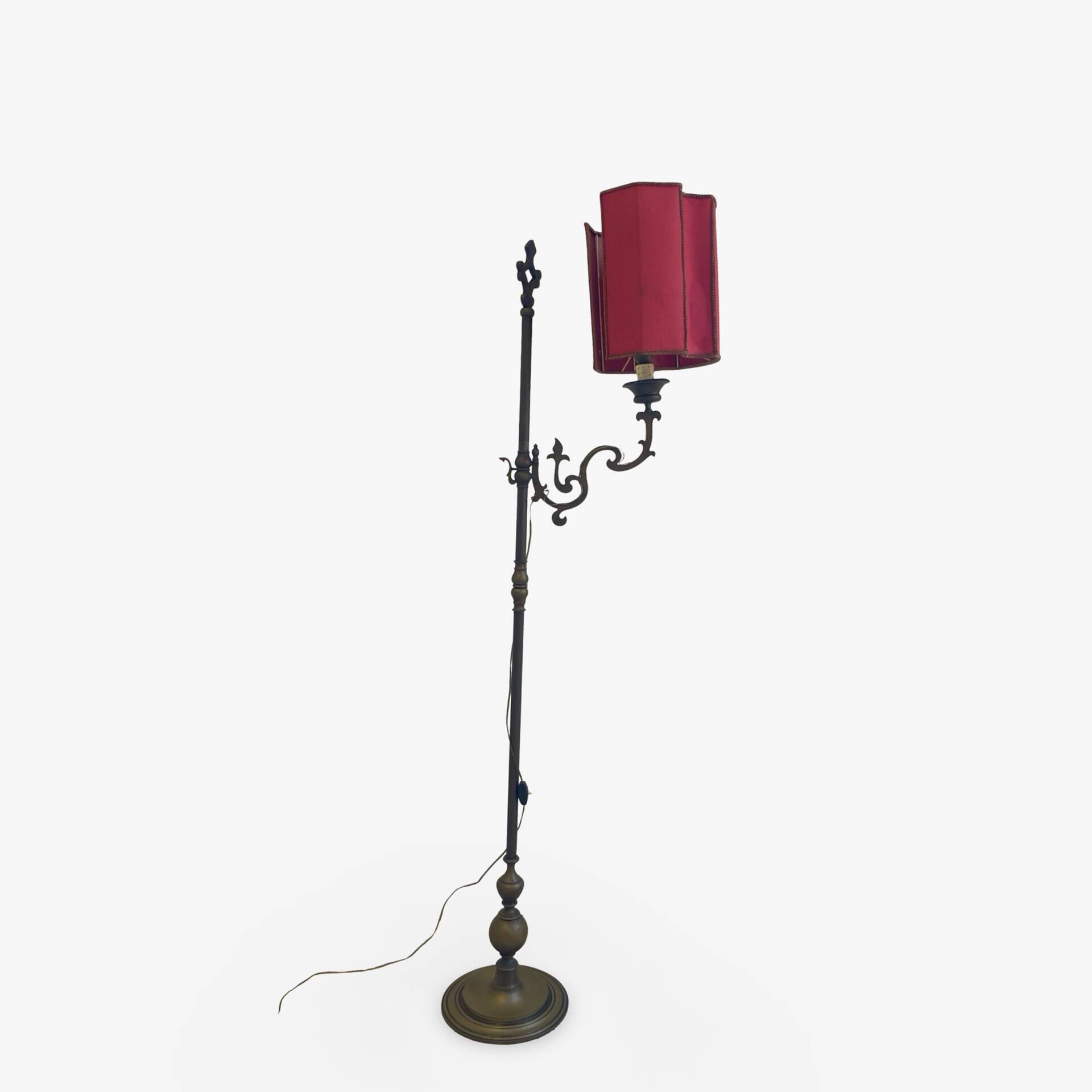 antique Art Nouveau floor lamp