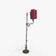 antique Art Nouveau floor lamp