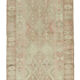Hand-knotted one-of-a-kind turkish beige runner rug 82 cm x 340 cm