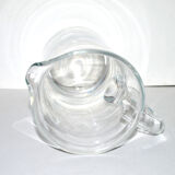 Vintage blown glass water pitcher Broc pitcher