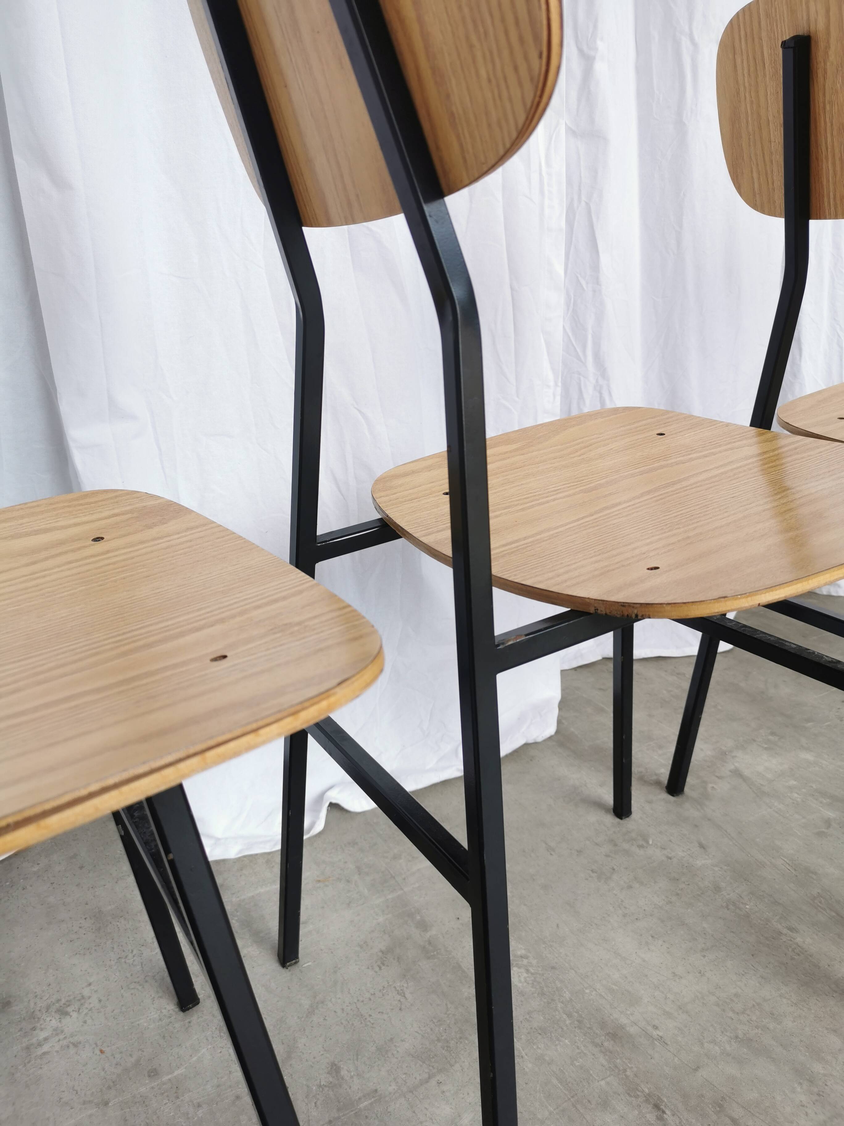 Mid-Century Modern School Chairs - STOL Kamnik - Set of 4