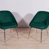 Armchairs chrome and fabric , 1960