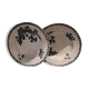2 assiettes creuses en terre de fer