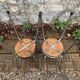 Vintage stackable stools Formica beige 1960