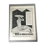 Vintage advertising to frame Indochina rice