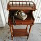 Small secretary, vintage wooden phone table