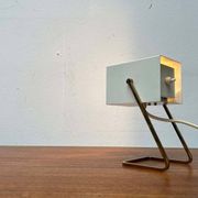 Modern mid-century German cube table lamp by Kaiser Leuchten, 1960s.