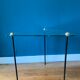 Set of trundle coffee tables in glass and brass