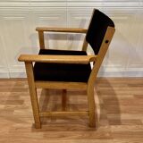 Set of 4 armchairs stamped Hans Wegner "Scandinavian design" 1960.