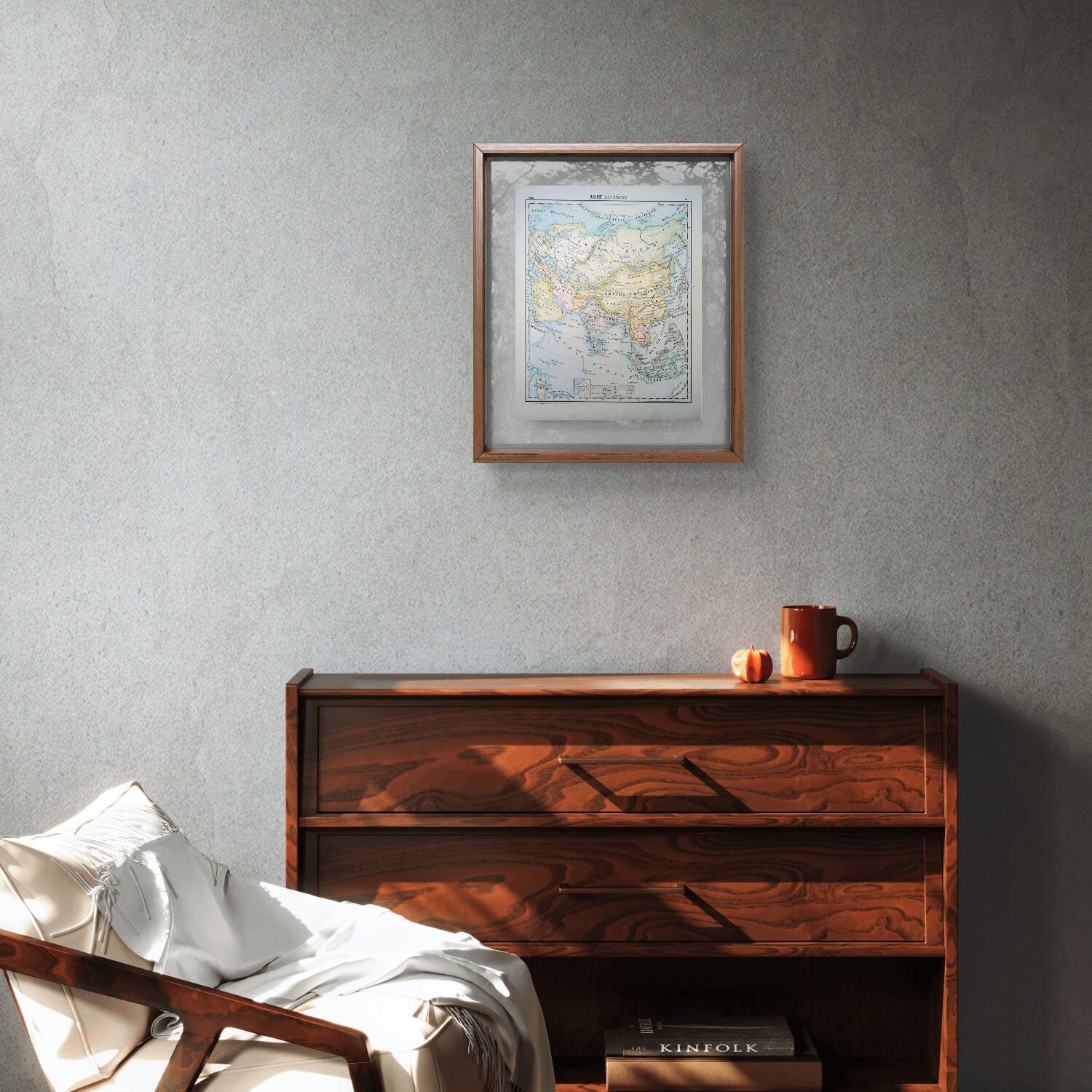 Printed in 1900, the states of Asia.