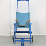 Mid-century Blue Wooden Foldable Stroller, 60s