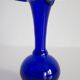 Blue mid-century vase with frills, Europe, 1960s