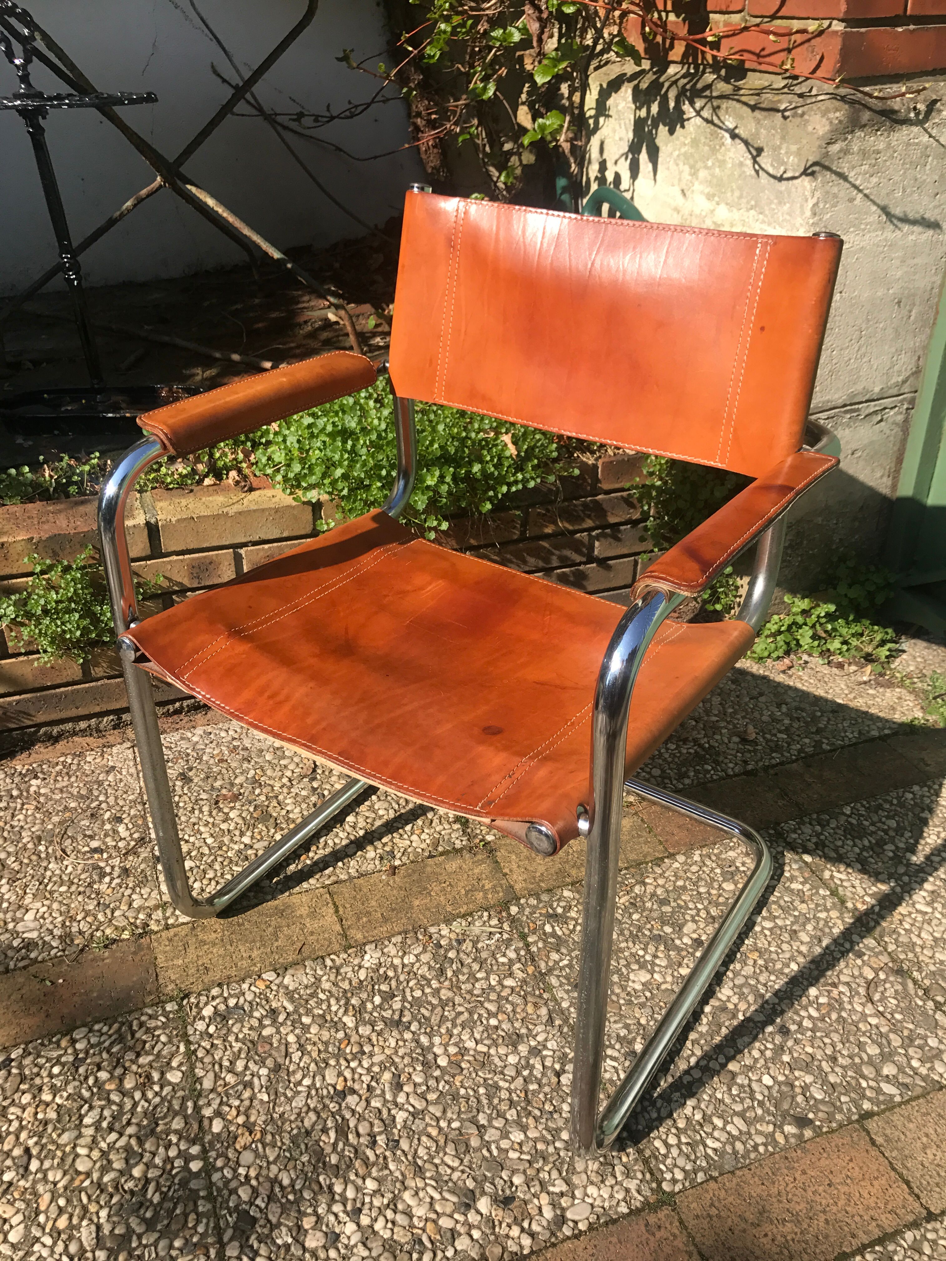 Leather armchair