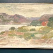 Large Original Swedish Oil on Canvas – "Early Morning" by Gunnel Forssell – Signed – Vintage and Framed – 83 × 50 cm (32.7" × 19.7")