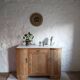 Art-deco buffet in raw oak