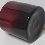 Beautiful Red Cylindrical Vase in Blown Glass