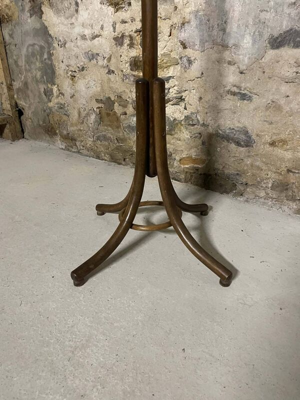 Porte-manteau en bois cintré style Thonet – porte manteau sur pied
