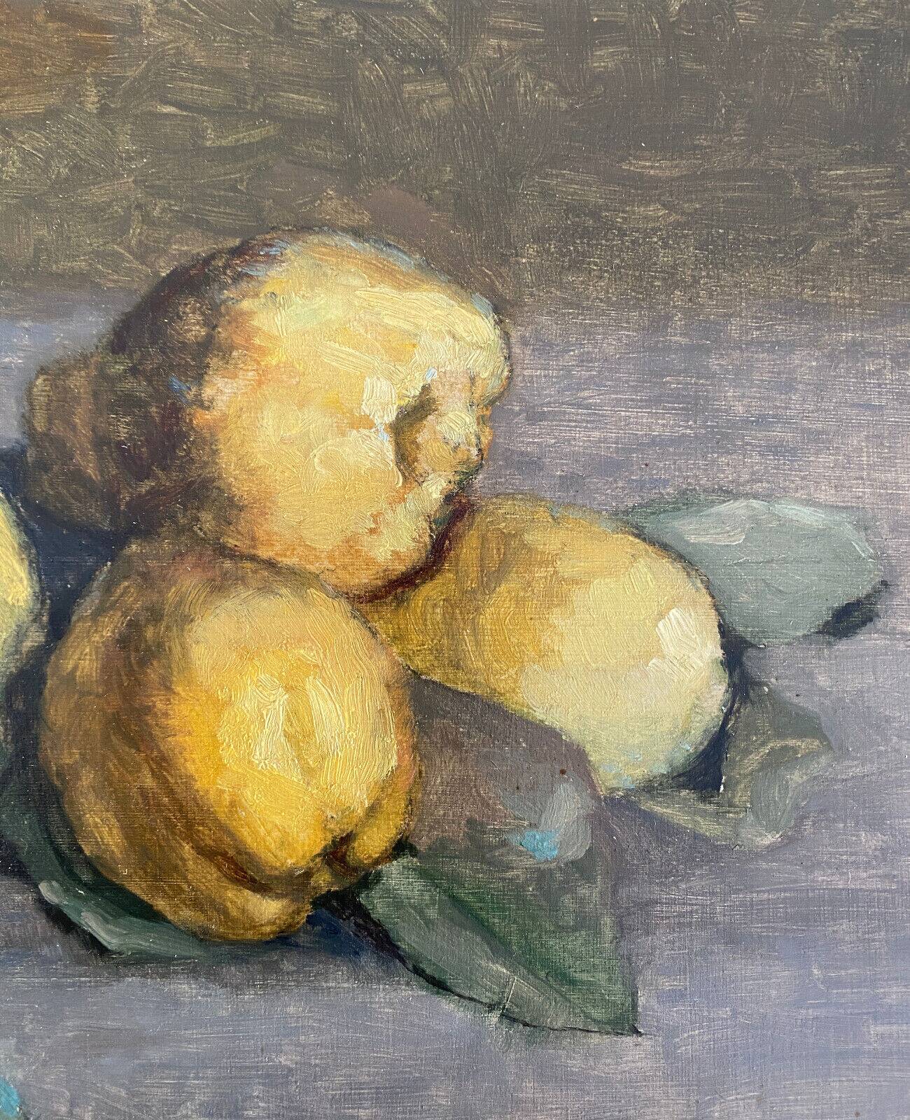 HSP painting "Clos Fleuri - Pears" signed P. Toutain (?) + frame
