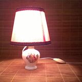 Opaline bedside lamp, vintage.