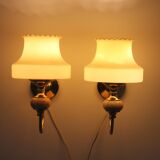1970s Pair of Wall Lamps, Czechoslovakia