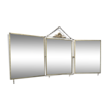 Triptych mirror with pediment around 1900 - 30,5 x 24,5 cm
