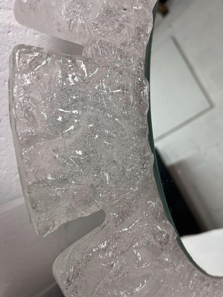 vintage mirror iced glass hillebrand