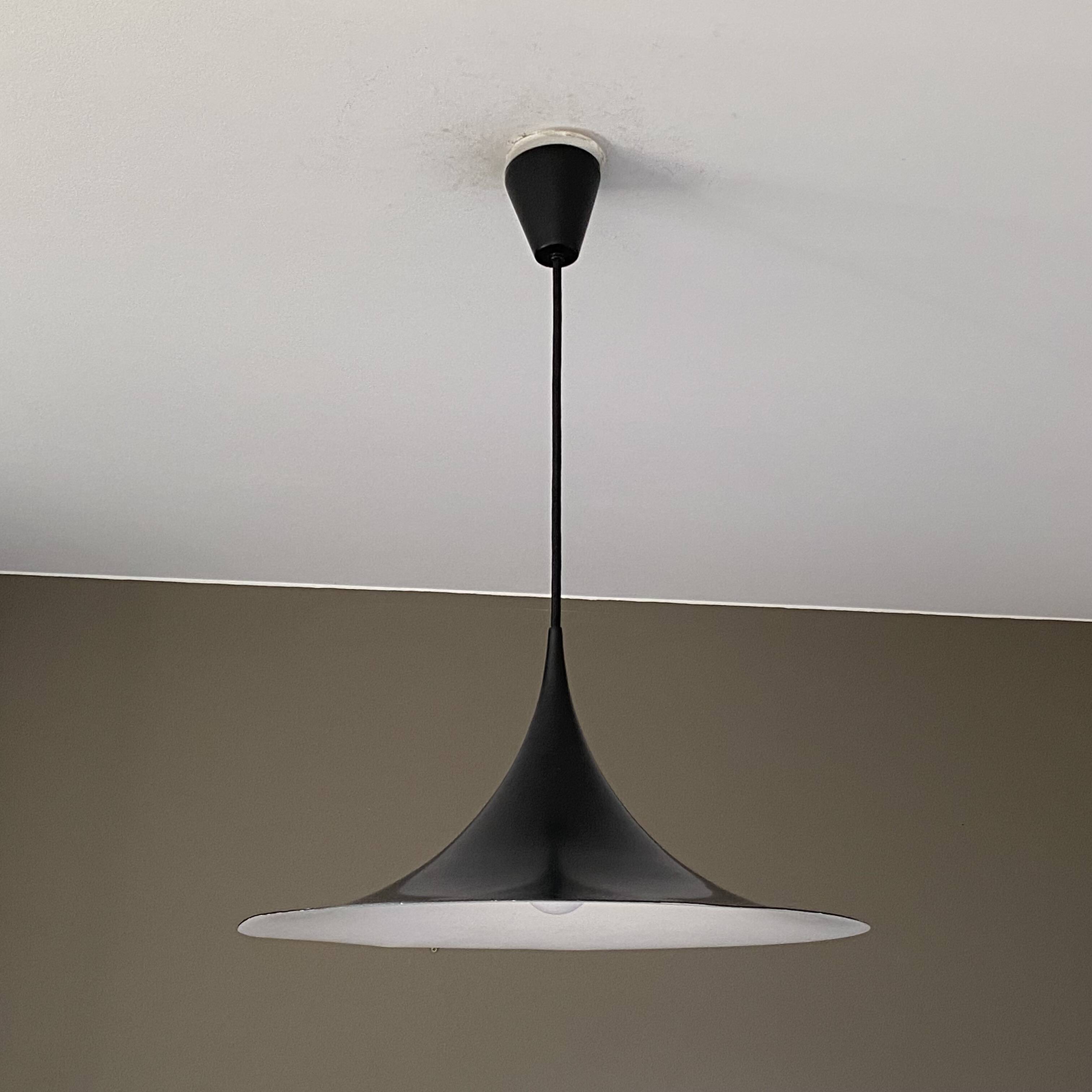Semi pendant light by Claus Bonderup & Torsten Thorup. 1970.