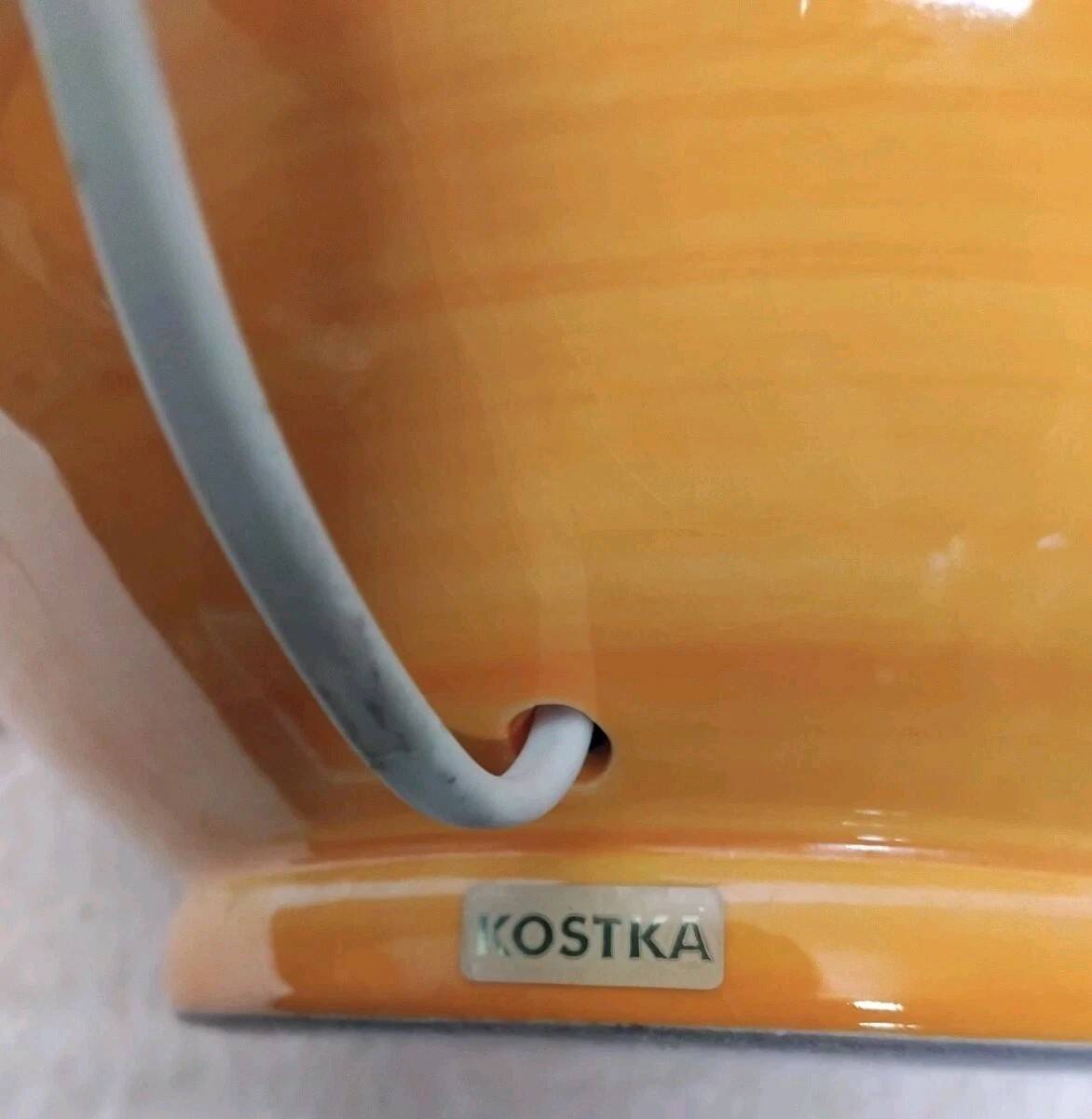 Kostka crackle glazed ceramic lamp base, h: 38 cm, vintage