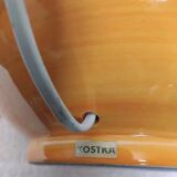 Kostka crackle glazed ceramic lamp base, h: 38 cm, vintage