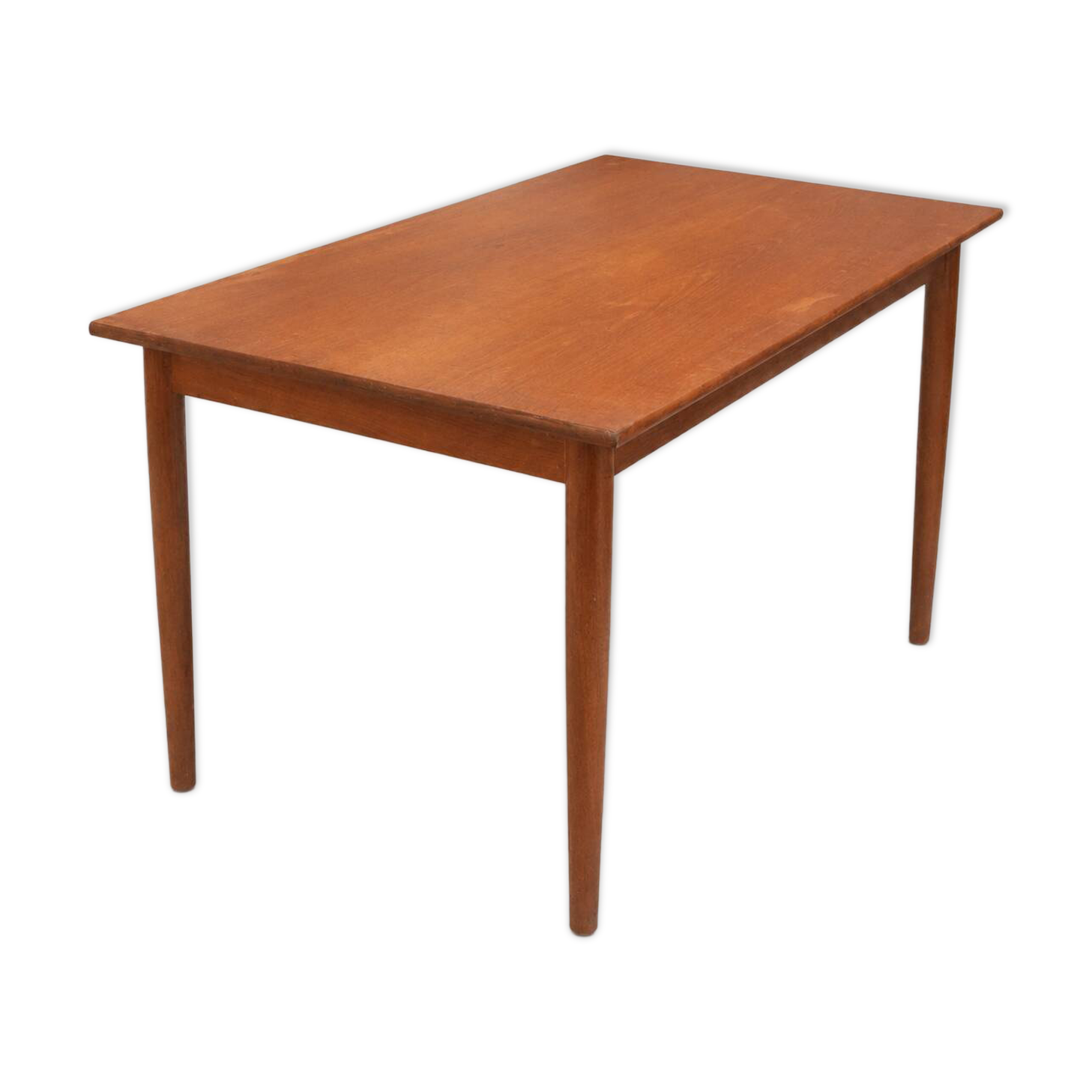 Authentic vintage teak extendable dining table from the 1960s