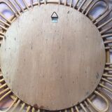Mirror rattan flower diam 50 cm