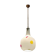 Italian Opaline Glass Pendant Light by De Mayo, 1970s