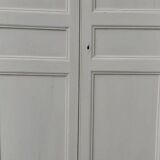 Pair of 19th-century cupboard doors and their frame (1st), woodwork