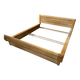 Sculpted oak bed by Guillerme & Chambron