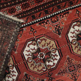 Turkmen handmade wool persian rug- 97x175cm