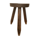 Tabouret tripode en bois